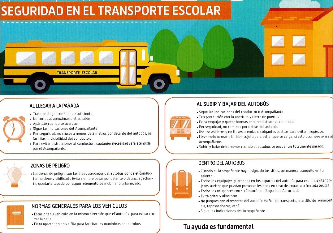 seguridad transporte escolar