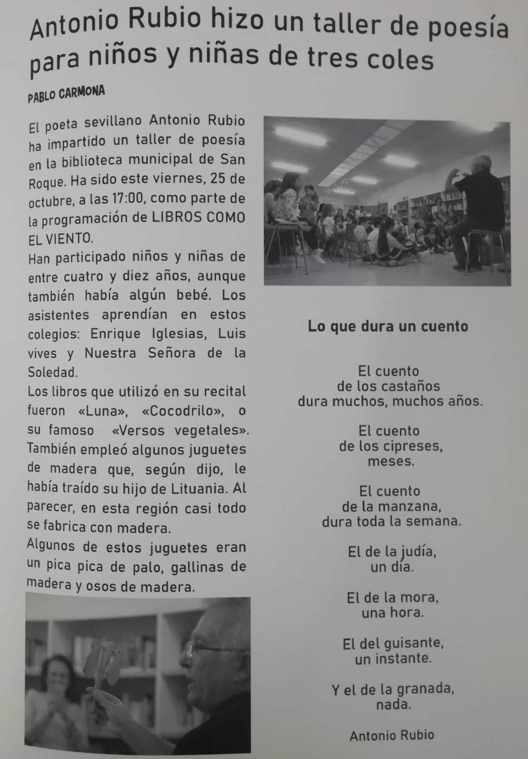 Noticia de Pablo Carmona