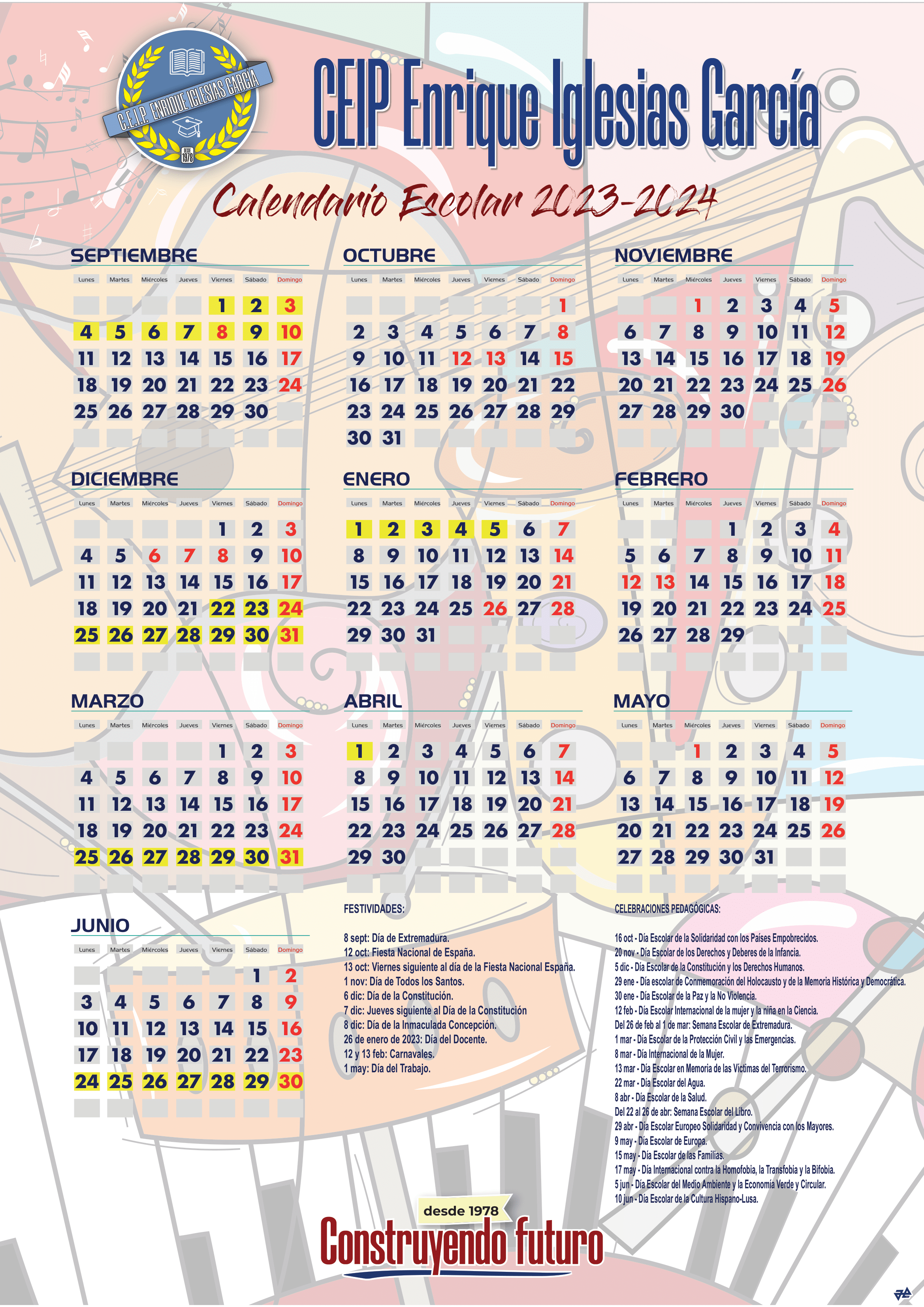 Calendario escolar 2023 24